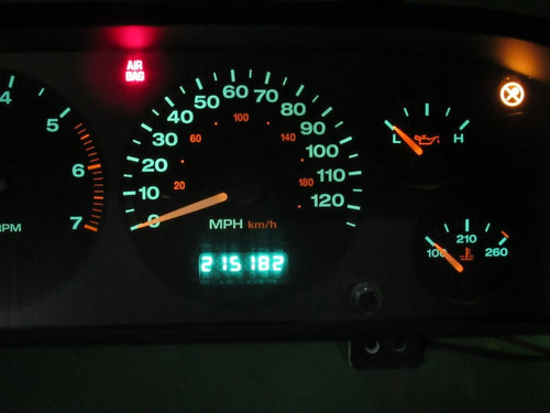 02-04 JEEP GRAND CHEROKEE WJ INSTRUMENT GAUGE CLUSTER MILEAGE PROG REB