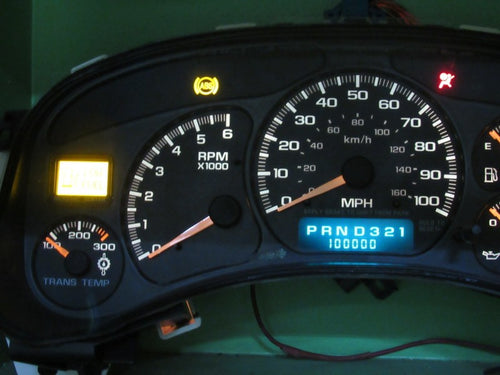 01-02 SIERRA SILVERADO HD INSTRUMENT GAUGE CLUSTER SPEEDO TACH MILEAGE