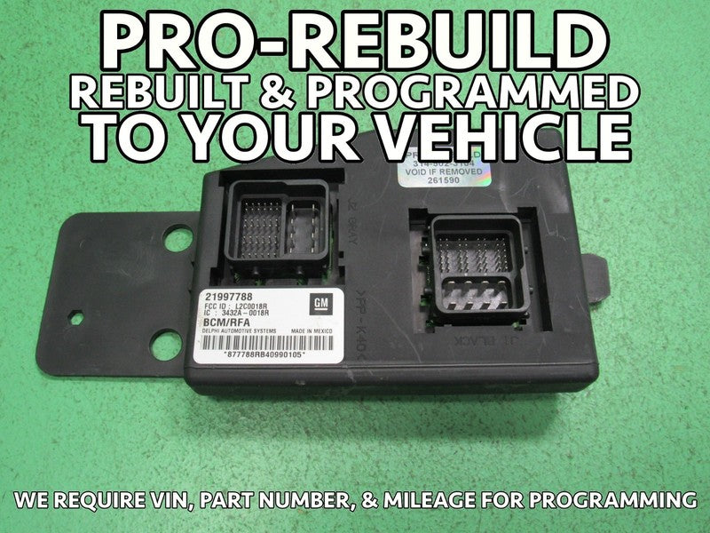 04 COLORADO CANYON BCM BODY CONTROL MODULE VIN AND MILEAGE PROGRAMMED 