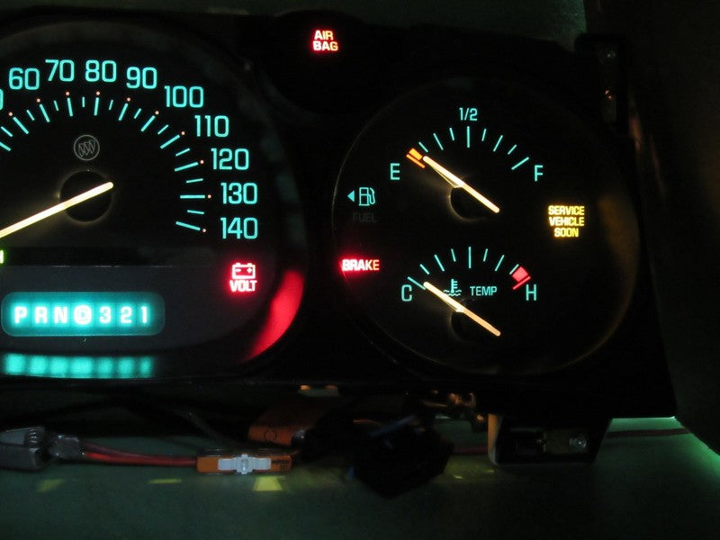 02-05 BUICK LESABRE INSTRUMENT GAUGE CLUSTER GAUGES SPEEDO TACH MILEAG