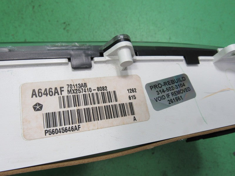 01-04 DODGE DAKOTA MPH INSTRUMENT GAUGE CLUSTER SPEEDO TACH MILEAGE PR