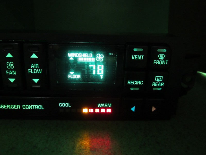 09352034 97-05 REGAL CENTURY A/C DIGITAL CLIMATE TEMP CONTROL REBUILT 