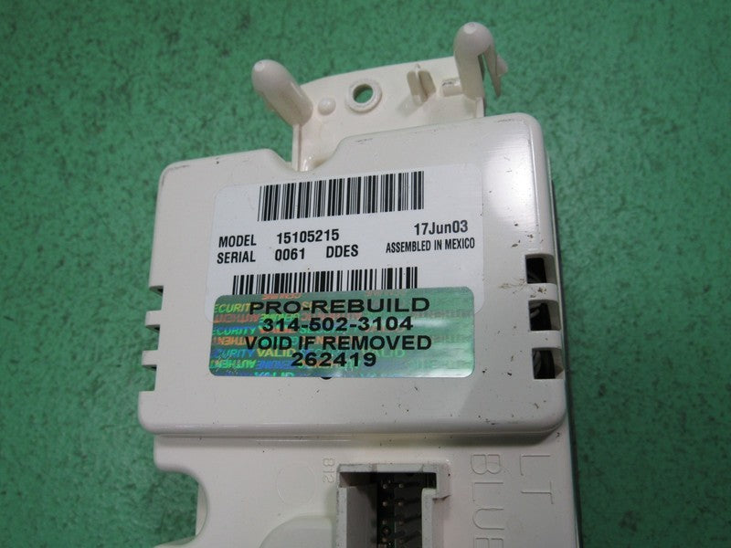 15105215 TAHOE ESCALADE SILVERADO AC DIGITAL CLIMATE TEMP CONTROL LED 