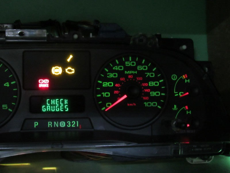 06-07 F250 F350 DIESEL INSTRUMENT GAUGE CLUSTER SPEEDO TACH MILEAGE PR