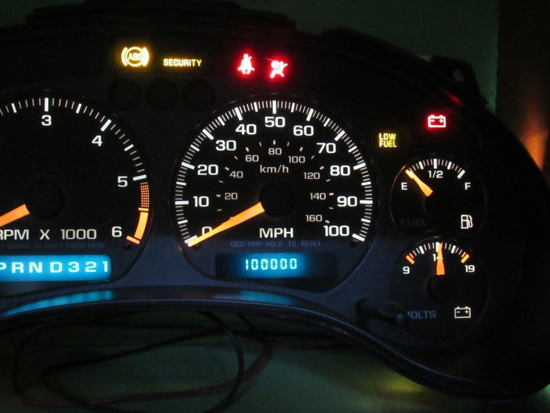 01-04 BLAZER S-10 SONOMA INSTRUMENT GAUGE CLUSTER SPEEDO TACH MILEAGE 