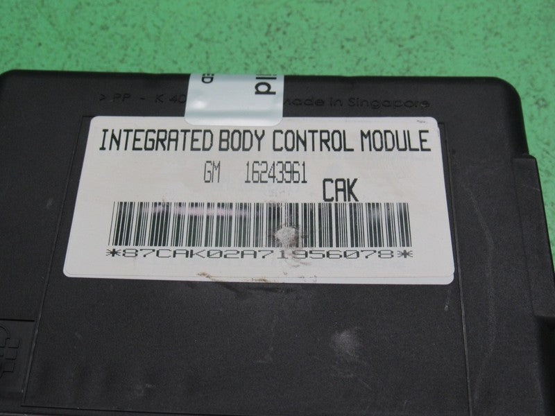 CAMARO FIREBIRD F-BODY BCM INTERGRATED BODY CONTROL CAK MODULE 1624396