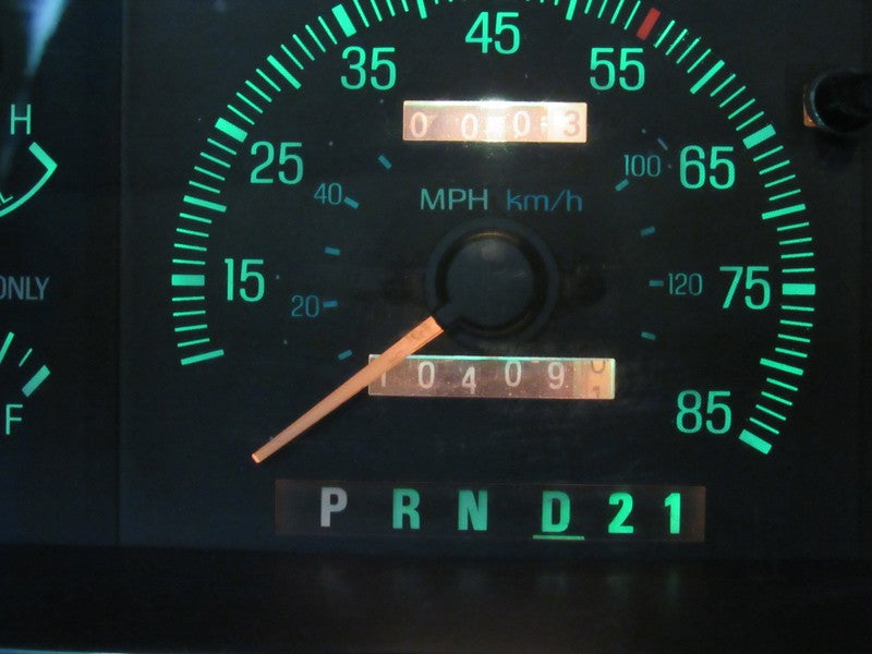 87-91 FORD F250 F350 DIESEL AT INSTRUMENT GAUGE CLUSTER SPEEDO TACH TE