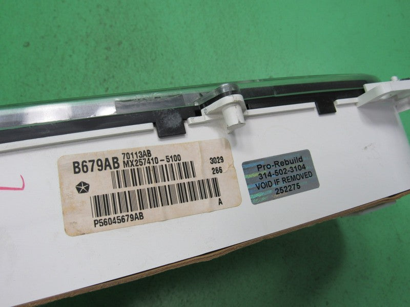 00-01 DODGE RAM GAS INSTRUMENT GAUGE CLUSTER SPEEDOMETER TACH 236K TES