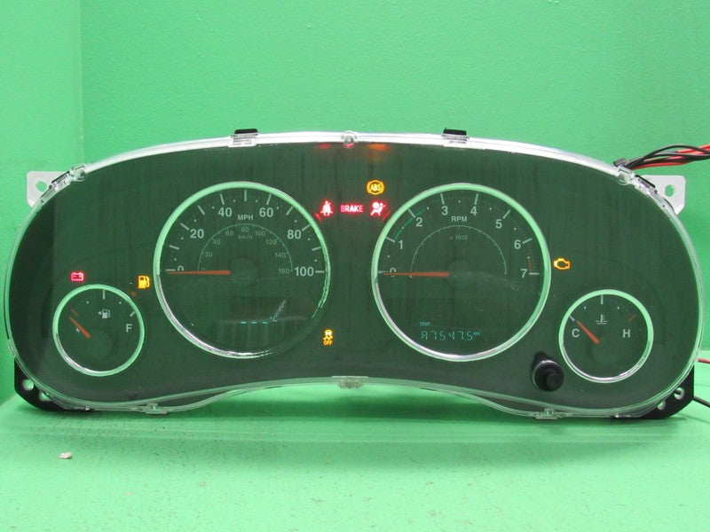 15-18 WRANGLER JK 100 MPH INSTRUMENT GAUGE CLUSTER SPEEDO TACH MILEAGE