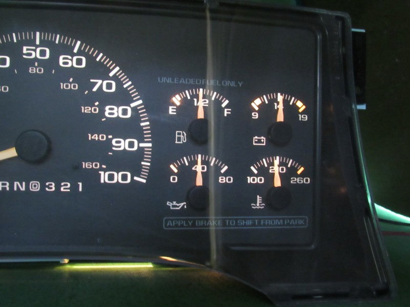 96-98 C/K TRUCK 4.3L INSTRUMENT GAUGE CLUSTER SPEEDOMETER TACH 168k RE