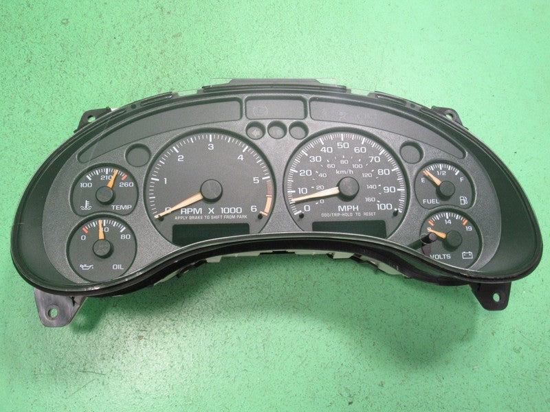 01-04 BLAZER S-10 SONOMA INSTRUMENT GAUGE CLUSTER SPEEDO TACH MILEAGE 