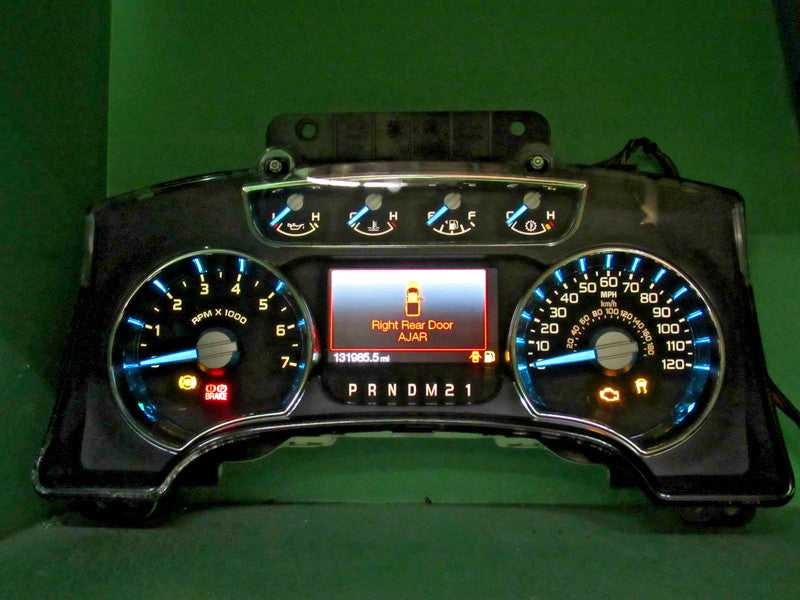 12 F150 LARIAT INSTRUMENT GAUGE CLUSTER GAUGES SPEEDO TACH MILEAGE PRO