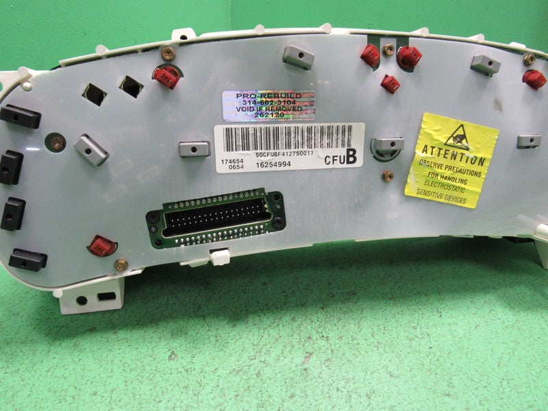 16254994 00-03 BUICK PARK AVENUE GAUGE CLUSTER INSTRUMENT SPEEDOMETER 