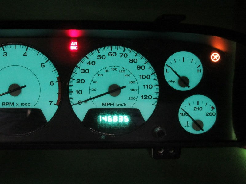 02-04 JEEP GRAND CHEROKEE WJ INSTRUMENT GAUGE CLUSTER MILEAGE PROG REB