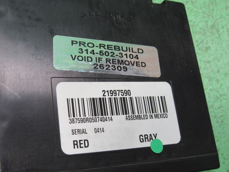 21997590 TAHOE ESCALADE YUKON SUBURBAN REAR A/C HVAC CONTROL MODULE RE