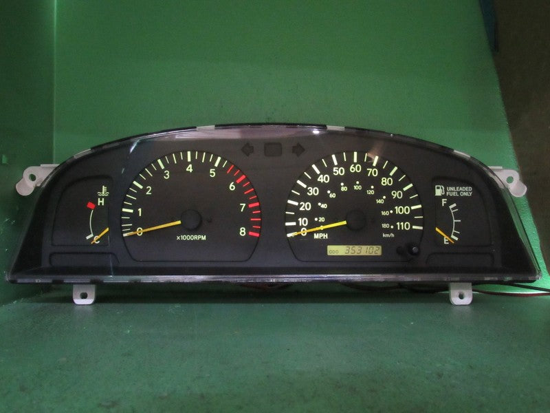 98-00 TOYOTA TACOMA M/T INSTRUMENT GAUGE CLUSTER SPEEDO TACH 353K TEST