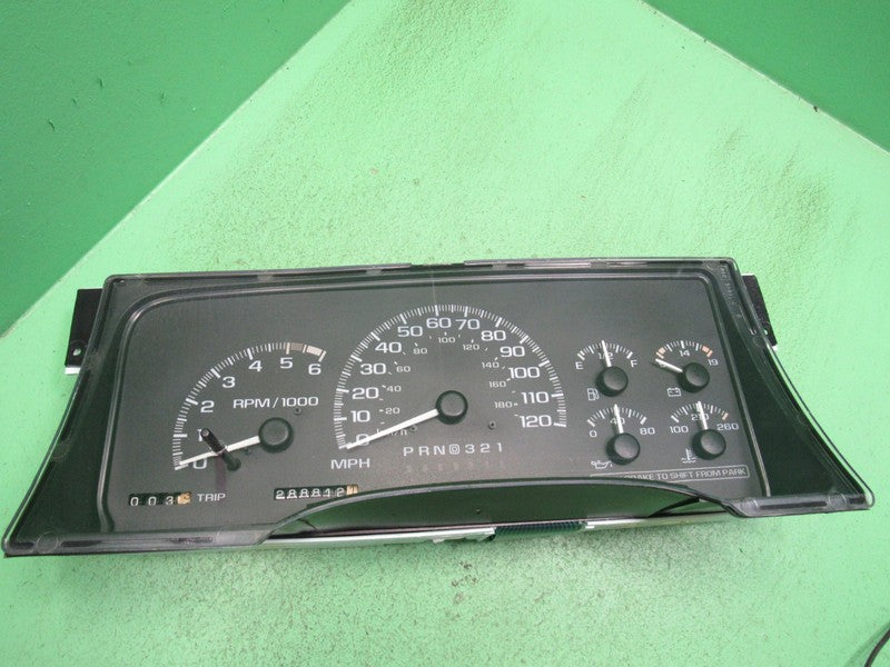 99-00 ESCALADE TAHOE YUKON INSTRUMENT GAUGE CLUSTER SPEEDO TACH 288K R
