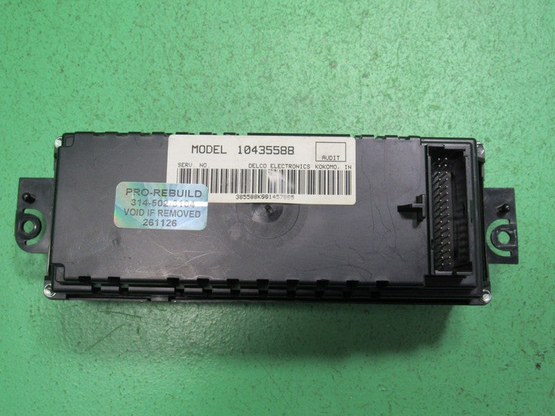 10435588 97-05 REGAL CENTURY A/C DIGITAL CLIMATE TEMP CONTROL REBUILT 