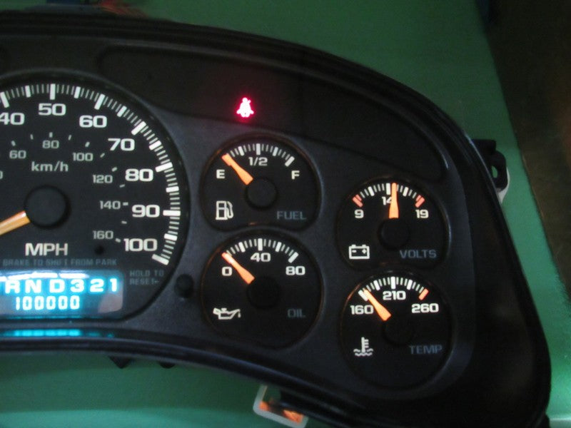 99-02 SIERRA SILVERADO HD INSTRUMENT GAUGE CLUSTER SPEEDO TACH MILEAGE
