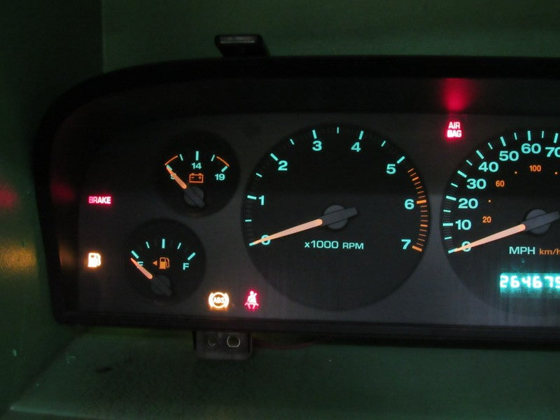 02-04 JEEP GRAND CHEROKEE WJ INSTRUMENT GAUGE CLUSTER MILEAGE PROG REB