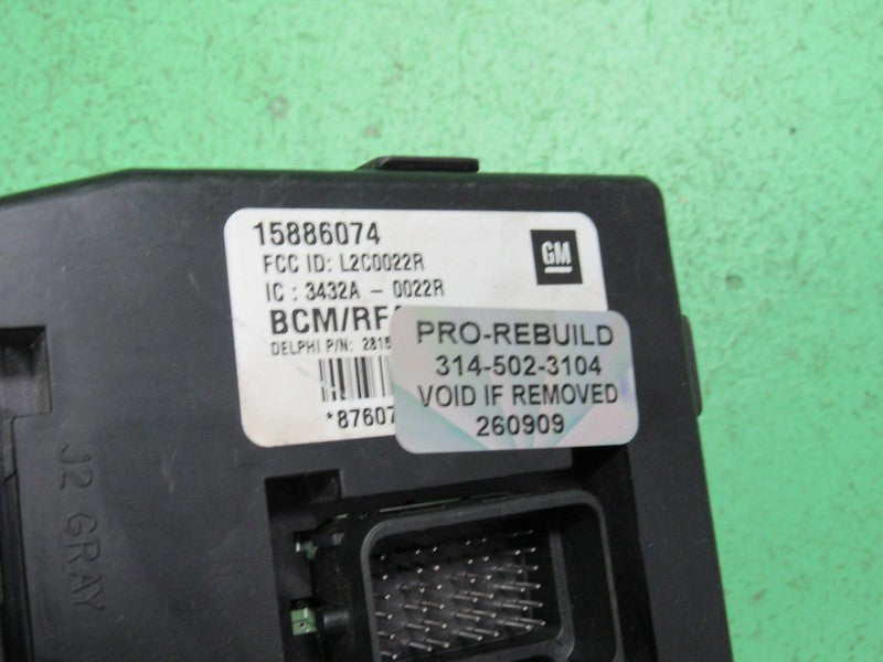 09 HUMMER H3 BCM BODY CONTROL MODULE VIN AND MILEAGE PROGRAMMED 0909