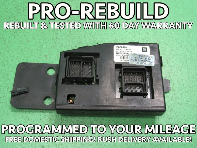 09 COLORADO BCM BODY CONTROL MODULE VIN AND MILEAGE PROGRAMMED 0904