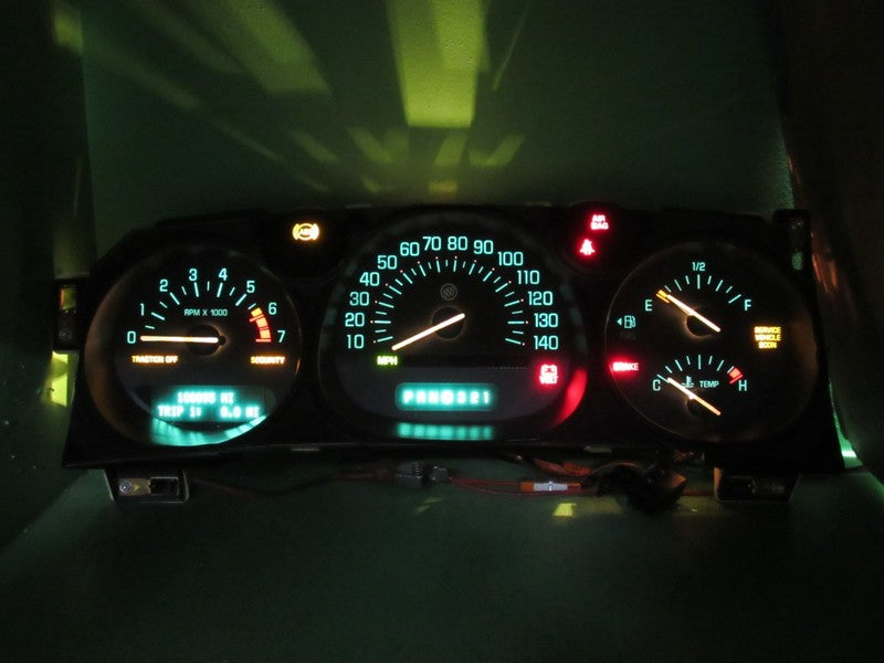 02-05 BUICK LESABRE INSTRUMENT GAUGE CLUSTER GAUGES SPEEDO TACH MILEAG