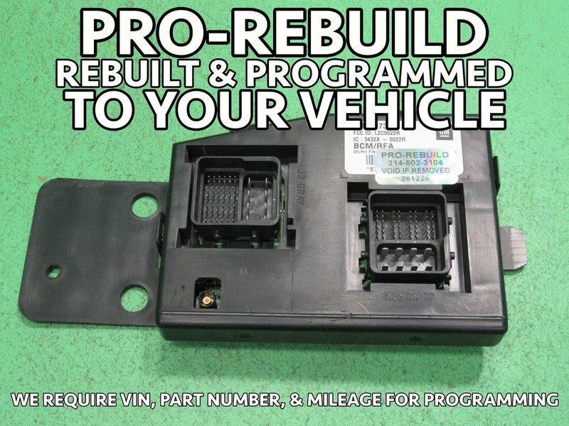 09 COLORADO BCM BODY CONTROL MODULE VIN AND MILEAGE PROGRAMMED 1226