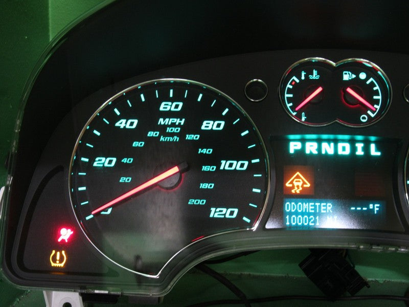 07-09 CHEVY EQUINOX INSTRUMENT GAUGE CLUSTER SPEEDOMETER TACH MILEAGE 