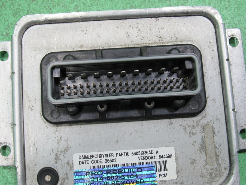 56051036AD 02-05 DODGE RAM FCM BCM FRONT BODY CONTROL MODULE REBUILT 2
