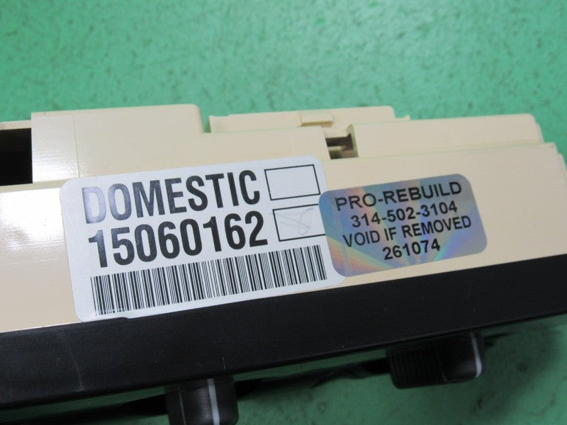 15060162 00-02 TAHOE SILVERADO YUKON A/C AUTO CLIMATE TEMP CONTROL REB