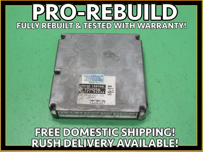 89661-06560 98 TOYOTA CAMRY 4 cyl 5S-FE ECU ECM ENGINE COMPUTER REBUIL