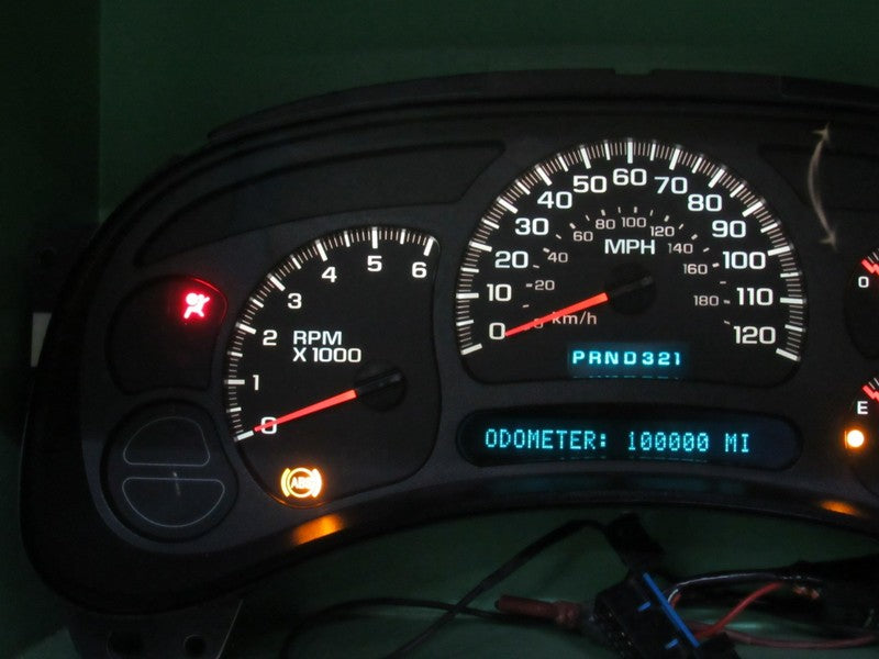05 SILVERADO SIERRA TAHOE INSTRUMENT GAUGE CLUSTER MILEAGE PROGRAMMED 