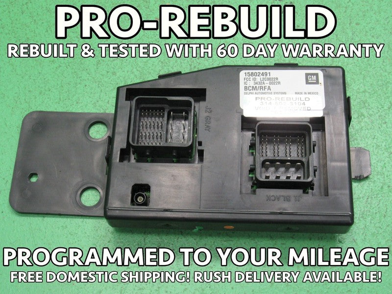 07-08 COLORADO CANYON H3 BCM BODY CONTROL MODULE VIN AND MILEAGE PROGR