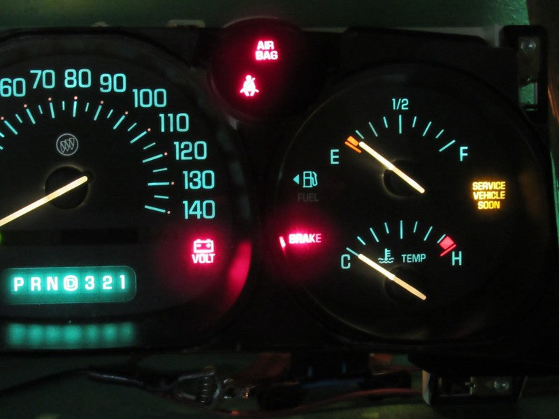 00-01 BUICK LESABRE INSTRUMENT GAUGE CLUSTER GAUGES SPEEDO TACH MILEAG