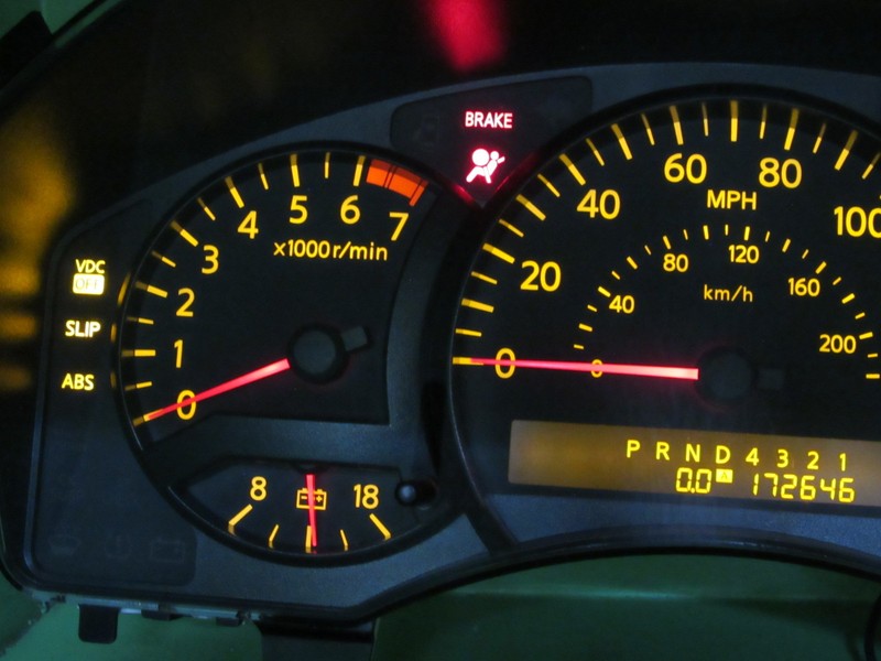 07 NISSAN TITAN INSTRUMENT GAUGE CLUSTER GAUGES SPEEDO TACH 172K TESTE