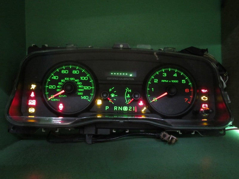 09-11 CROWN VICTORIA P71 INSTRUMENT GAUGE CLUSTER SPEEDO TACH MILEAGE 