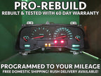 03 DODGE DURANGO MPH INSTRUMENT GAUGE CLUSTER SPEEDO TACH MILEAGE PROG