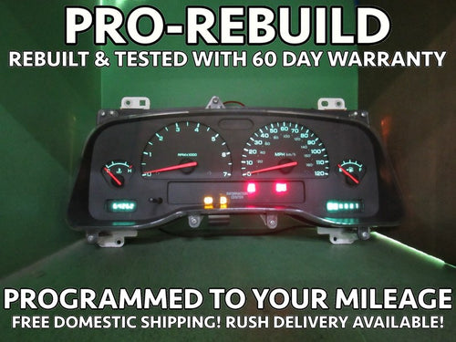 03 DODGE DURANGO MPH INSTRUMENT GAUGE CLUSTER SPEEDO TACH MILEAGE PROG