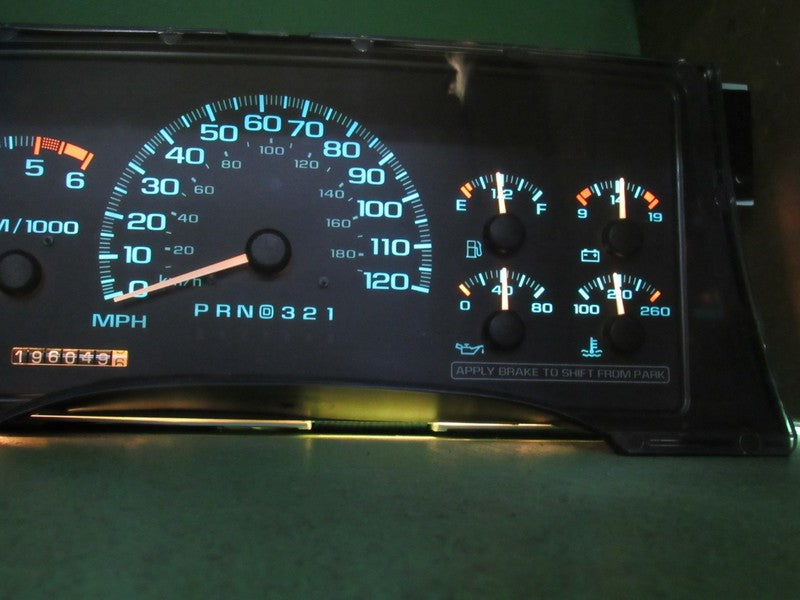 99-00 ESCALADE TAHOE YUKON INSTRUMENT GAUGE CLUSTER SPEEDO TACH 196K R