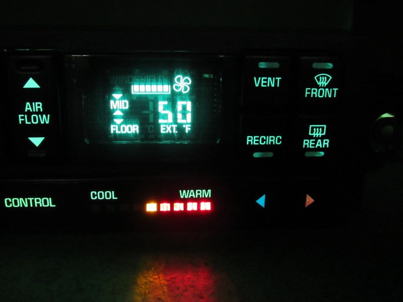09352034 97-05 REGAL CENTURY A/C DIGITAL CLIMATE TEMP CONTROL REBUILT 