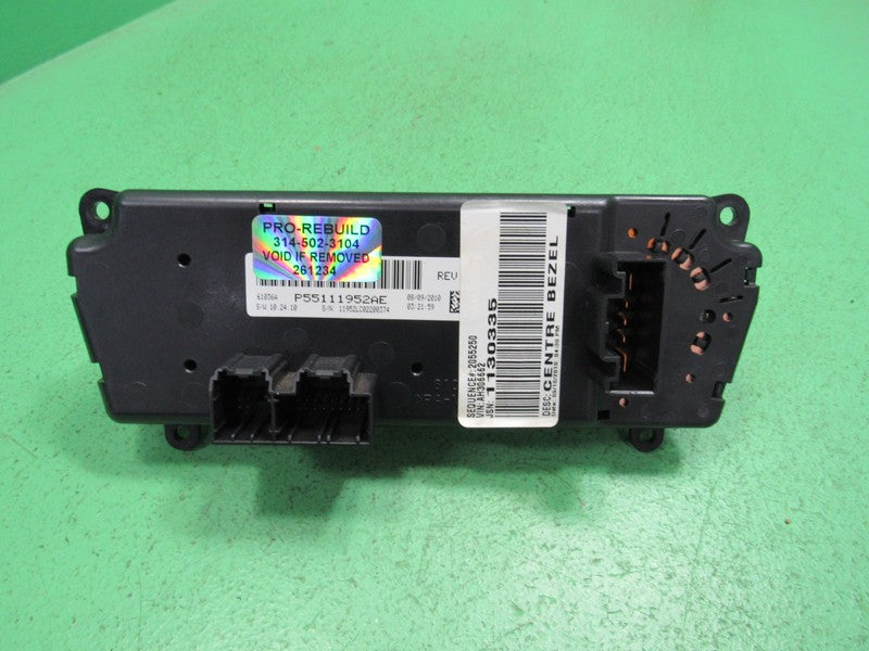 55111952AE 09-10 DODGE CHALLENGER HEATER A/C CLIMATE TEMP CONTROL REBU
