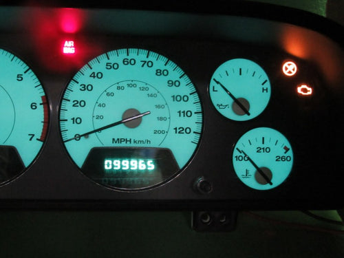 02-04 JEEP GRAND CHEROKEE WJ INSTRUMENT GAUGE CLUSTER MILEAGE PROG REB