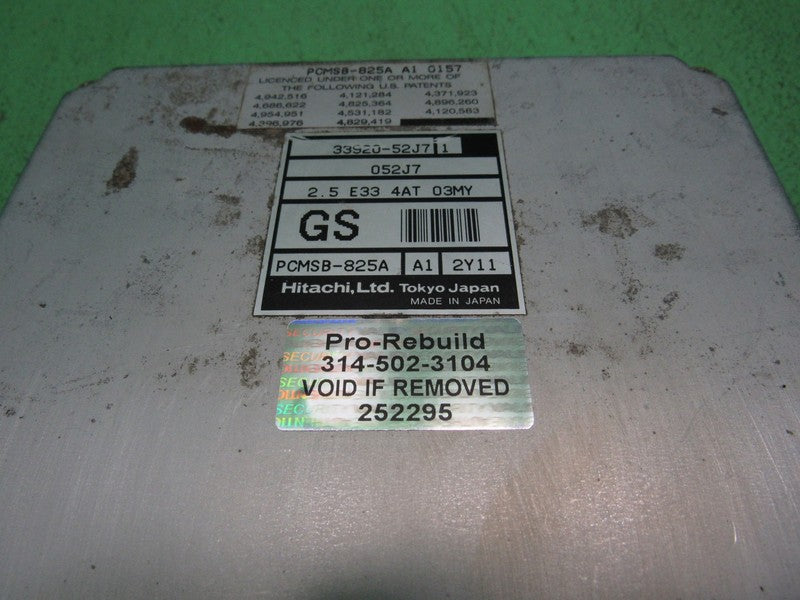 33920-52J71 03 GRAND VITARA 2.5L ECU ECM PCM ENGINE CONTROL COMPUTER R