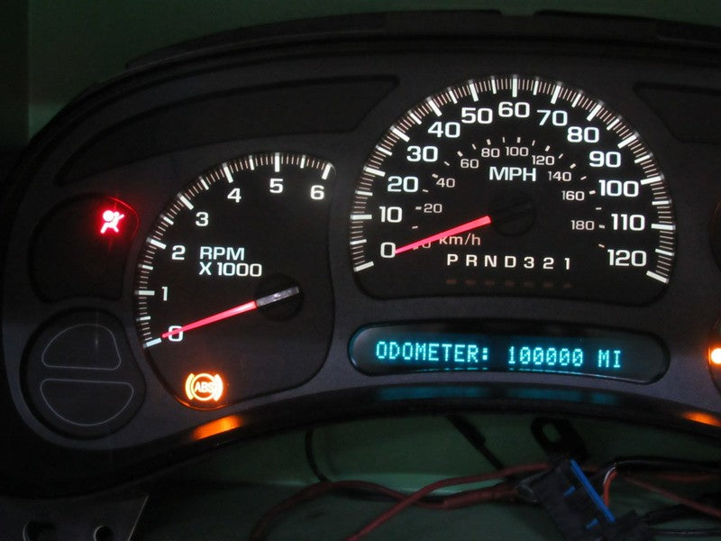06-07 SILVERADO SIERRA TAHOE INSTRUMENT GAUGE CLUSTER MILEAGE PROG REB