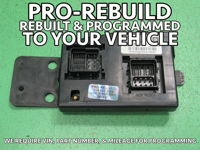 07-08 COLORADO CANYON H3 BCM BODY CONTROL MODULE VIN AND MILEAGE PROGR