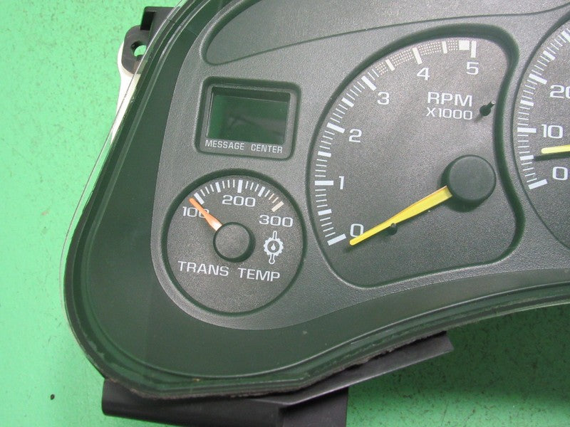 01-02 SILVERADO SIERRA DURAMAX HD INSTRUMENT CLUSTER MILEAGE PROG REBU