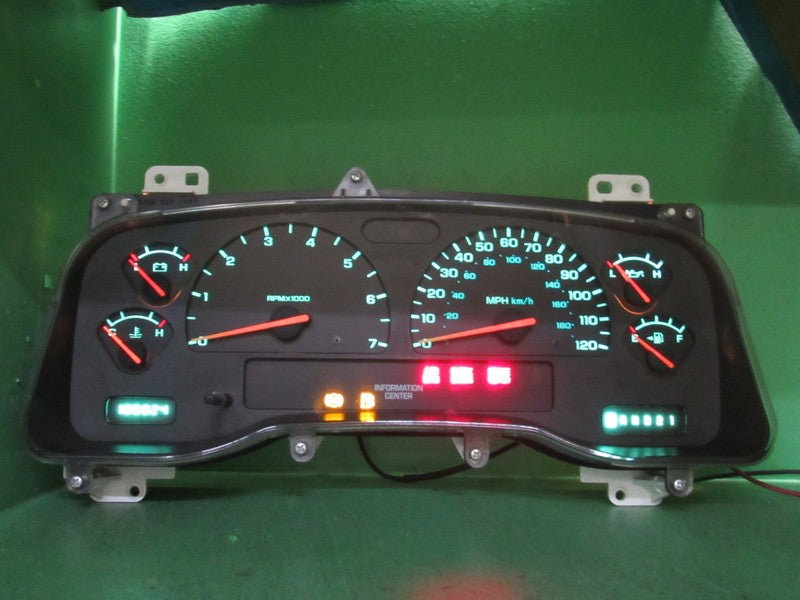 01-04 DODGE DAKOTA MPH INSTRUMENT GAUGE CLUSTER SPEEDO TACH MILEAGE PR