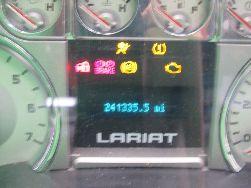 09 F150 LARIAT INSTRUMENT GAUGE CLUSTER GAUGES SPEEDO TACH 241K TESTED