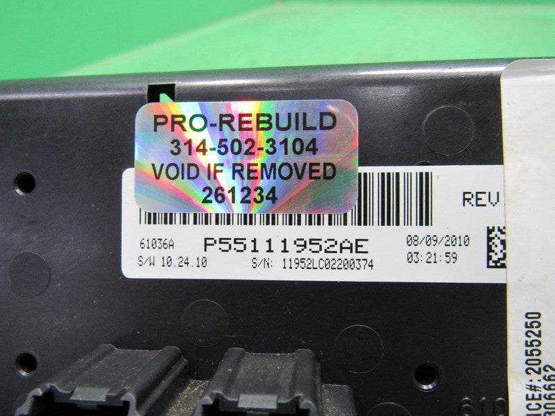 55111952AE 09-10 DODGE CHALLENGER HEATER A/C CLIMATE TEMP CONTROL REBU